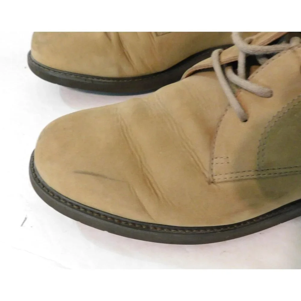 Rockport Suede Oxford Shoes Men’s 9.5M Tan Lace Up Durable Leather